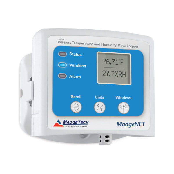 MadgeTech RFRHTemp2000A Data logger Temperature and Humidity can be wall mounted.
