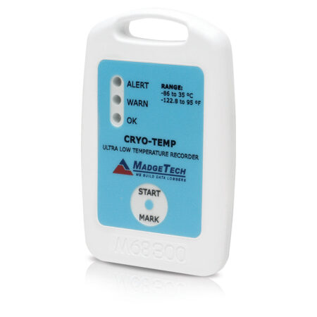 MadgeTech CryoTemp is an ultra low temperature data logger ideal for Cold Chain Monitoring applications.