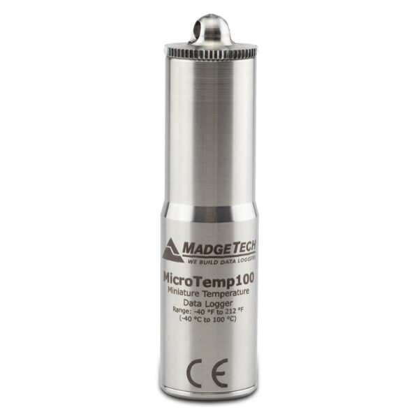 MadgeTech MicroTemp100 mini temperature data logger is ideal for pasteurization monitoring.
