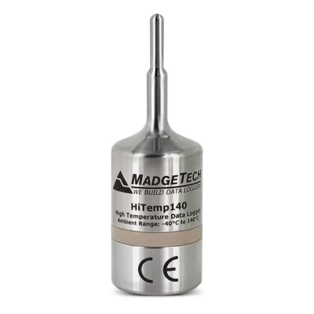 MadgeTech HiTemp140 High Temperature data logger with 1 inch probe ideal for autoclave and sterilizer validation.